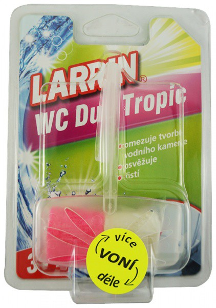 Larrin WC Plus Růžový komplet 40g | Čistící, dezinf.prostř., dezodoranty - Přípravky na WC - Závěsy na WC a pissoárové kostky Larrin WC Plus Růžový komplet 40g | Čistící, dezinf.prostř., dezodoranty - Přípravky na WC - Závěsy na WC a pissoárové kostky